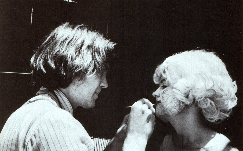 David Lynch and Laurel Near on the set of Eraserhead (1977)